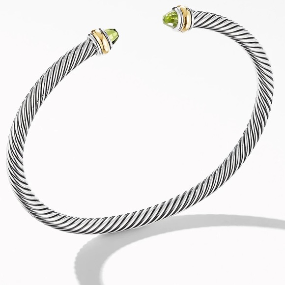 David Yurman Classic Cable a bracelet Bracelet with Peridot - Picture 4 of 5